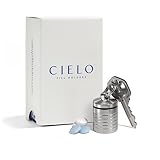 Wide, Compact Stainless Steel Single Chamber Keychain Pill Holder / Container for Men & Women ~Holds Aspirin, Ibuprofen, Advil & Other Medication ~Waterproof & Ideal Pill Fob for Travel ~ 1.3" x 0.75