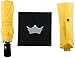 Crown Coast Yellow Travel Umbrella - 60 MPH Windproof Lightweight for Men Women and Kids, Compact Travel Umbrellas in Multiple Colors