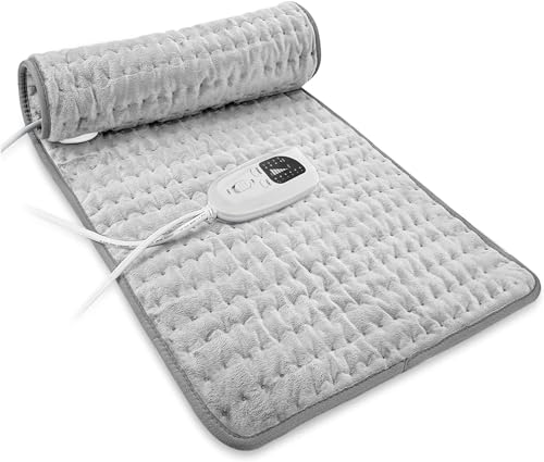 VANKADA Heating Pad 24"X12" Silver Gray
