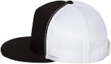 Yupoong Five-Panel Classic Trucker Cap. 6006 - Black / White
