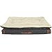 HARMONY Grey Patched Pillowtop Lounger Orthopedic Dog Bed, 40