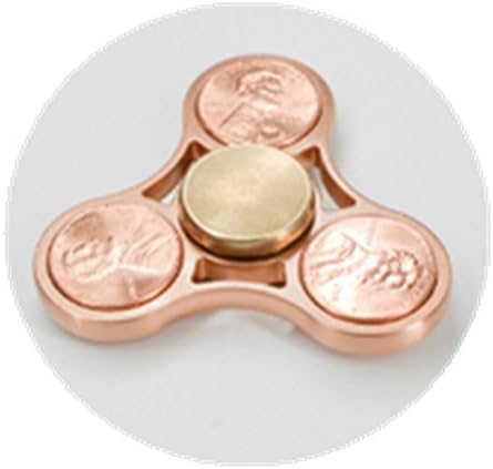 Kkang Pure Copper Fidget Inlaid With American Coins Spinner Toy Stress and Anxiety Relief Toy EDC Focus Toy