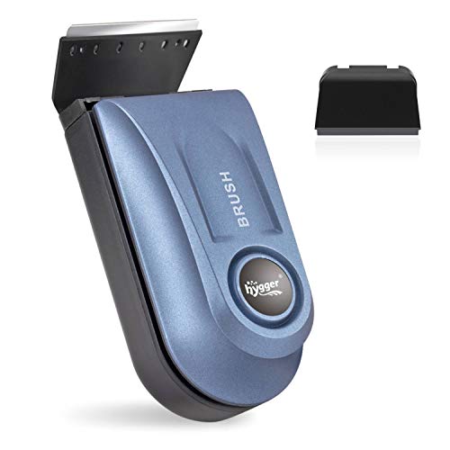 Hygger Aquarium Glass Cleaner, Magnetic Fish Tank Cleaner Brush with 2 Aquarium Algae Scrapers Floating Strong Magnetic (Medium)