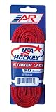 A&R Sports USA Waxed Hockey Laces, 72-Inch, Red