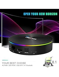 ESHOWEE T95Q Android 8.1 TV Box S905X2 Quad core 64 Bit DDR3 4GB 32GB 4K UHD WiFi & LAN VP9 DLNA