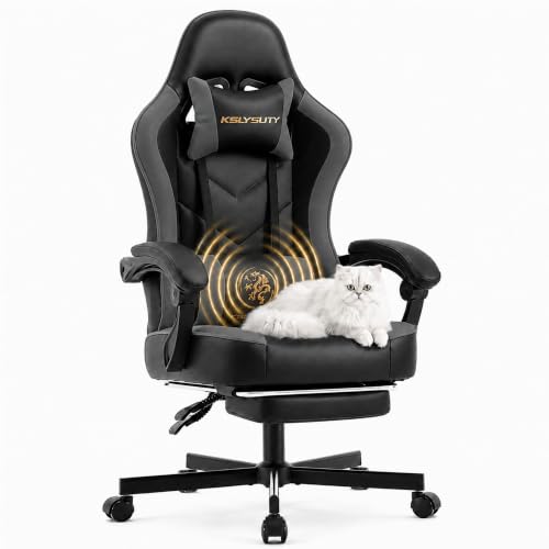 Desk Computer Gaming Chair - High Back Ergonomic Office Chair with Footrest
