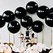 36 inch Giant Black Balloons Round Latex Balloon for Wedding Anniversary Baby Shower Birthday Party Decorations,Pack of 5