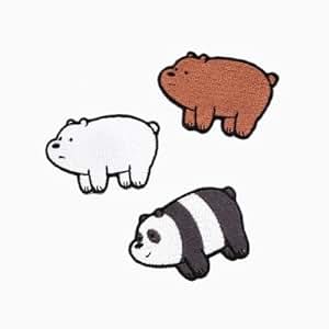 Let's authentic Korean bare bear cute cartoon bear embroidered cloth