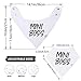 Bandana Bibs for Boys Girls Baby by Bossy Sassy - 8 Pack Teething White Black Baby Bandana Drool Bibs + 1 Multifunctional Case, Best Baby Shower/Registry Gifts Set for Boys Girls Unisex 0-24 Months