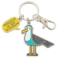 Wit Gifts Enamel Keychain, Seagull