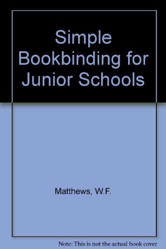Simple bookbinding for junior schools