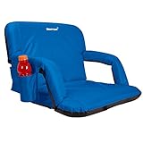 Driftsun Extra Wide Deluxe Reclining Stadium Seat, Bleacher Chair with Back Support, Folding Sport Chair Reclines Perfect for Bleachers Lawns and Backyards, Expanded Width