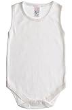 Sleeveless (Bodysuit) 3T (24-36), White