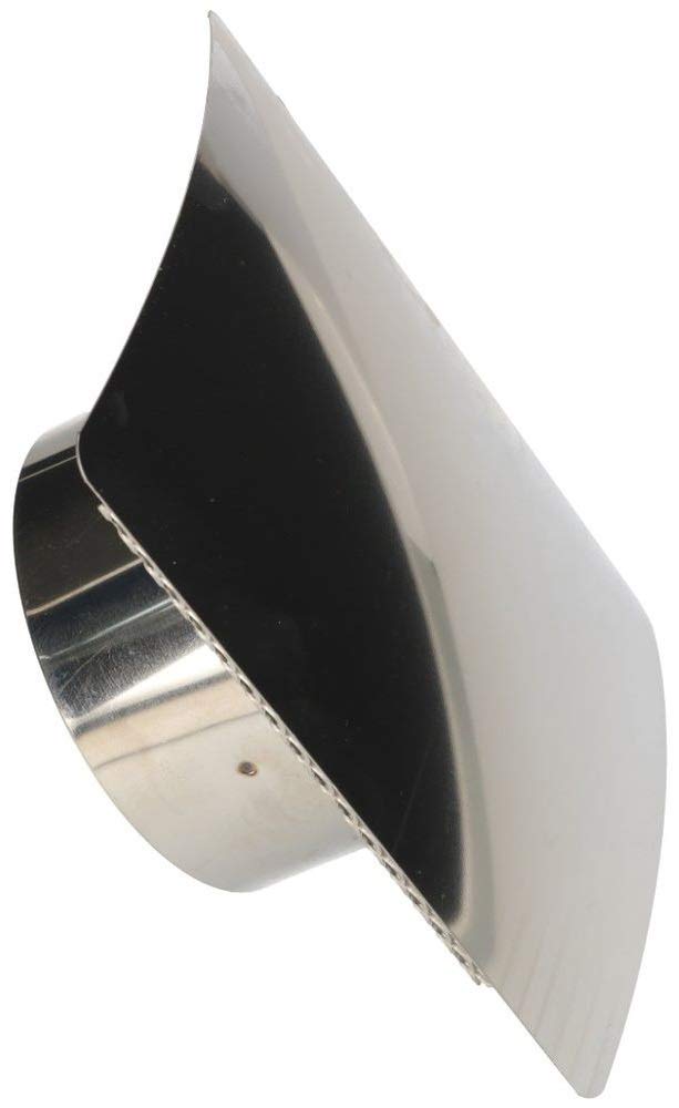 KOTARBAU® Weather Protection Grille Diameter 100 mm Stainless Steel Ventilation Grille Ventilation Air Hood Insect Protection Grille End Grille Gloss Grille