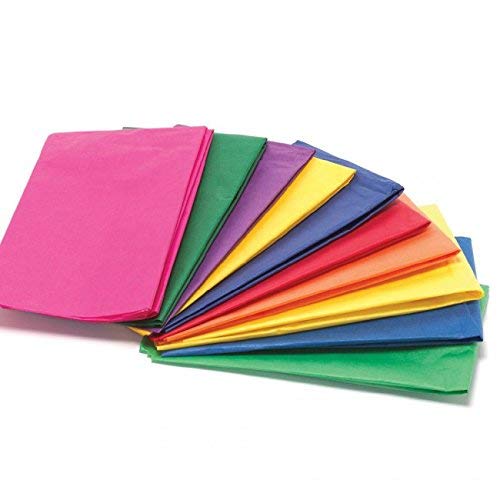 Multi Coloured Tissue Paper/Gift Wrap/Wrapping Paper Sheets (20" x 30") - Pack of 100