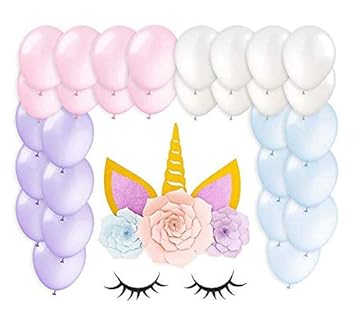 Large Paper Unicorn Birthday Party Backdrop Decoration 27 X 23 Inch