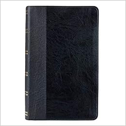 Two-Tone Black KJV Bible Giant Print