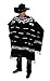 El Paso Designs Handwoven Clint Eastwood Spaghetti Western Poncho Made in Mexico (Black)