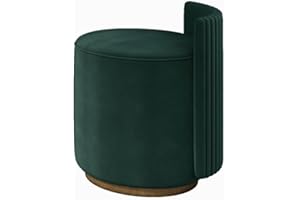 Makeup Desk Chairs for Girls Women, Vanity Stool, Makeup Chair, Small Round Dressing Table Chair for Makeup Room, Bedroom, PU