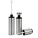 Improved Olive Oil and Vinegar Sprayer - Stainless Steel Barbecue Marinade Spray Bottle for Cooking Barbecue Salad Baking,Including 1 Extra Stainless Steel Mini Funnel, 1 Cleaning Brush