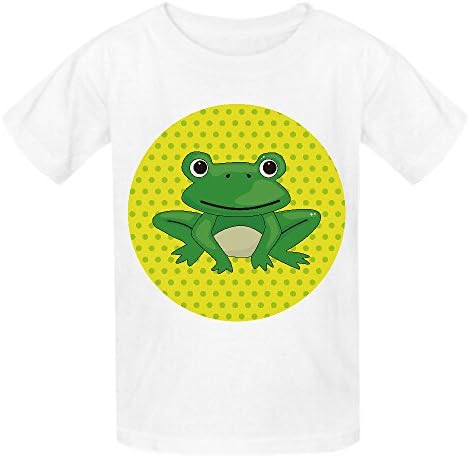 Custom Animal Frog Cartoon Boys and Girls T Shirts White