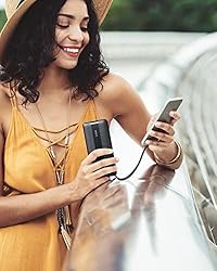 VRURC Portable Charger with Built-in Cables & AC