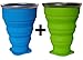 AVALEISURE COLLAPSIBLE SILICONE TRAVEL CUP- the Genuine 10oz Foldable Drinking Mug with Lid, BPA Free, Water, Coffee, Tea & Snacks for Hiking, Camping, Picnic & Commuting to Work