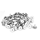 uxcell M8x20mm Plastic Base Adjustable Leveling Glide Foot 100pcs for Cabinet Table Leg