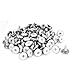 uxcell M8x20mm Plastic Base Adjustable Leveling Glide Foot 100pcs for Cabinet Table Leg