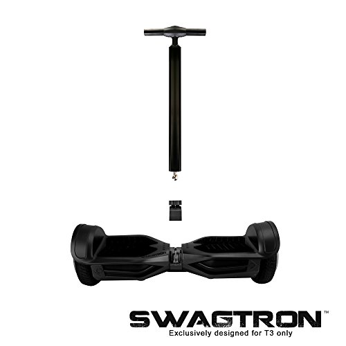 Swagtron Ultimate Balance T+ Hoverboard Handlebar Only for T3 with Adjustable Alloy Design, Black, One Size