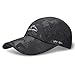TARTINY UPF50+ Protect Sun Hat Unisex Outdoor Quick dry Collapsible Portable Cap (C-Black)