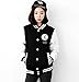 Dolpind Womens Varsity Jacket Cropped Baseball Letterman Jacket Bomber Jacket Streetwear