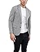 Daupanzees Mens Casual Two Button Suits Lapel Blazer Jacket Lightweight Sport Coat (Gray M)