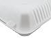 Houseables Take Out Food Containers, Takeout Clamshell Container, 100 Pack, White, 8x8 Inch, 3 Compartments,100% Disposable, Food Boxes to Go, Biodegradable Box, Restaurant Supplies, Microwavable