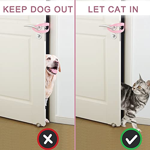 Pack Upgrade Cat Door Stopper Keep Dogs Out, Adjustable Cat Door