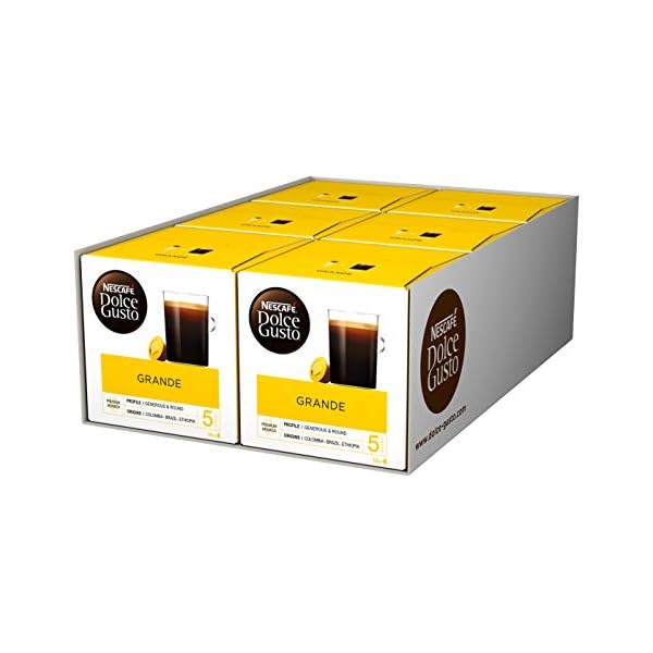 NESCAFÉ Dolce Gusto Grande Kaffee, 96 Kaffeekapseln, 100 Prozent Arabica Bohnen, Feine Crema und kräftiges Aroma…