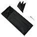 Elviros Mens Silk Grossgrain Bow Tie and Cummerbund Set with a Pocket Squa.