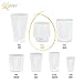 SILIPINT Silicone Wine Glasses, U.S. Patented, BPA-Free, Unbreakable, Red and White Wine Drinkware (4 Variety Pack 14oz Cups)