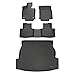 MAXLINER Custom Fit Floor Mats 2 Rows and Cargo Liner Trunk Set Black for 2019 Toyota RAV4 - No Hybrid Models