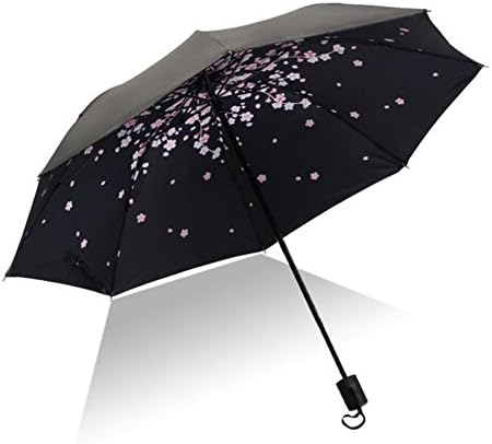 Folding Umbrella, Umbrella Windproof waterproof, Umbrellas for Women with UV Protection, for Car Rain Outdoor Use Fashion umbrella (A)