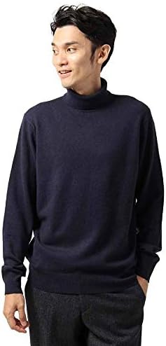 Amazon ザ スーツカンパニー Blazer S Bank Com ウールナイロン タートルネックニット ネイビー Ll セーター 通販