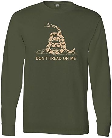 Gardenia12 Don't Tread On Me Men's T-Shirts From Gardenia 12 - Political Tees (S, Military Green)