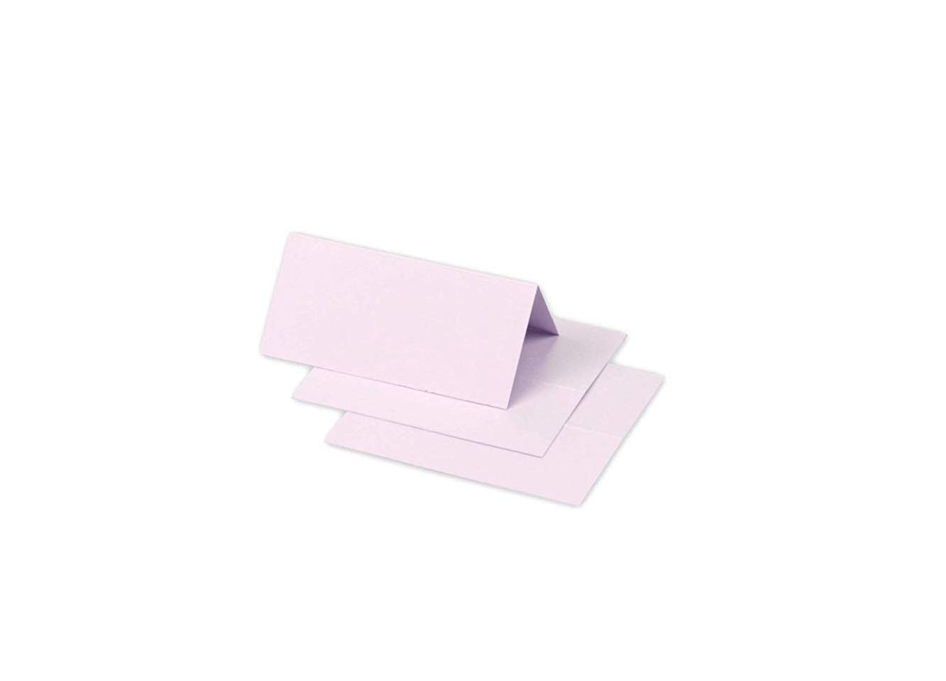 Clairefontaine 75078C Pack of 25 Marque-Places Format 8,5x8cm 210g/m² Colour Lilac Invitation Events and Correspondence - Range Pollen - Smooth Premium Paper — image 1