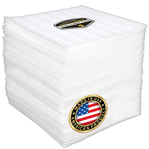 100 Pack of Foam Wrap Sheets 12" X12" Safely Moving Packing Shipping