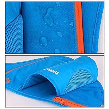 Waist Pack with Water Bottle Holder,Waterproof Running Waist Bag Pack Fanny Pack Belt Pouch Adjustable Waist Phone Holder Unisex for Cycling Sports Gym Workout Fitness Skiing Hiking Fishing,Black - Thumbnail 3