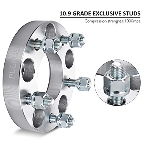 PUENGSI Wheel Spacer 1 inch (25mm) 5 Lug 2PCS 5x120 to 5x120mm 72.6mm