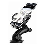 Zilu CM012 Universal Dashboard & Windshield Car Phone Mount for iPhone 7 Plus 6s Plus SE Andorid Phones and other Smartphones-Retail Packaging …Black