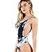 Milumia Women's Scoop Neck Open Back Spaghetti Strap Halter Leotard Cami Bodysuit Romper Black and White Small