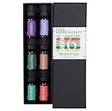Casa Aromatherapy Essential 6 Therapeutic Grade Essential Oil Sampler Gift Set, (Pack of 6)