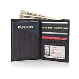 ALLETT RFID Secure Slim Leather Passport Wallet